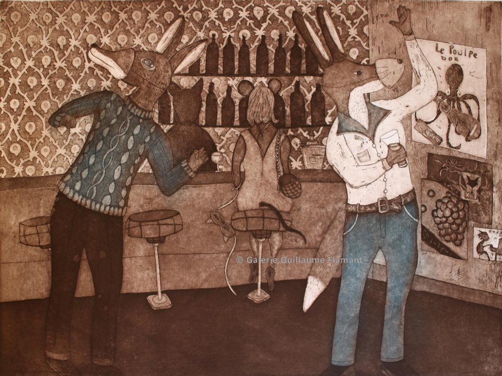 Au bar masqué, Les jumeaux de Mardi Gras (At the masked bar, The Mardi Gras twins)